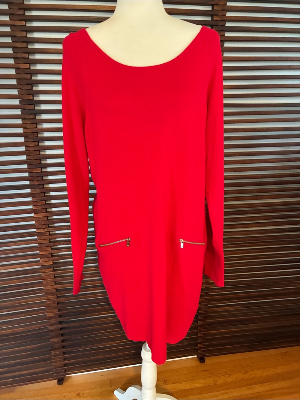 🎉NEW LISTING!🎉Michael Kors Long Sleeve Red Sweater Dress